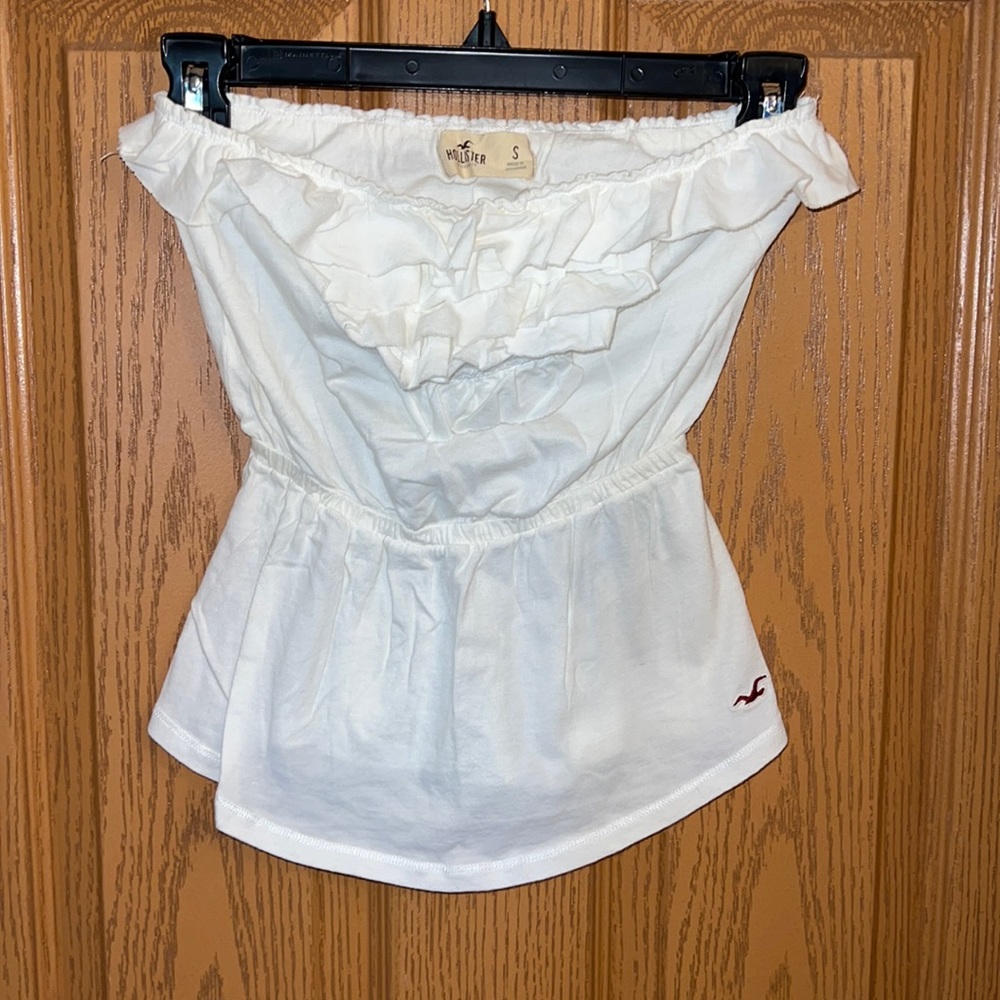 EUC Hollister Ruffled Tube Top